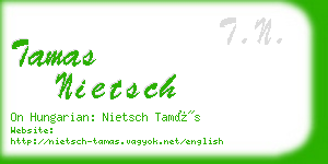 tamas nietsch business card